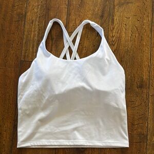 Women's White Strappy Bralette